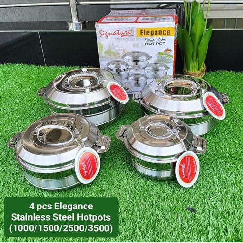 Signature 4pcs Elegance Hotpot Set – Premium Insulated Food Warmers for Stylish Dining