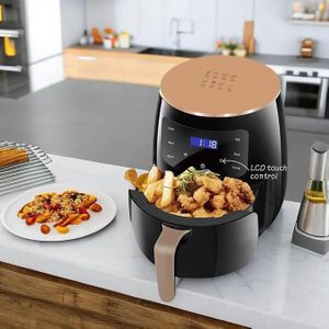 REKI 6L Digital Air Fryer – LED Touchscreen, Non-Stick Basket, Adjustable Timer & Temperature – Oil-Free Electric Oven for Frying, Baking & Roasting