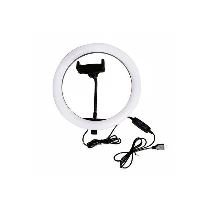 10 Inch LED Ring Light with Phone Holder – Adjustable Selfie Light for Makeup, TikTok & Live Streaming