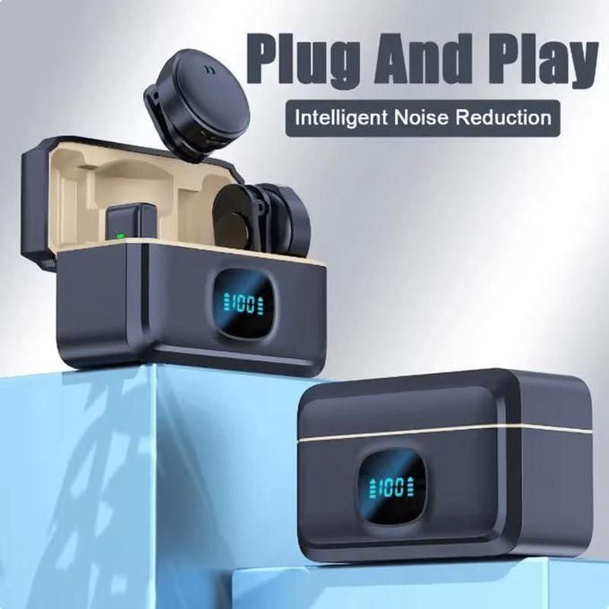 Wireless Lavalier Microphone for Type-C Devices – Dual Mic Set with Intelligent Noise Reduction