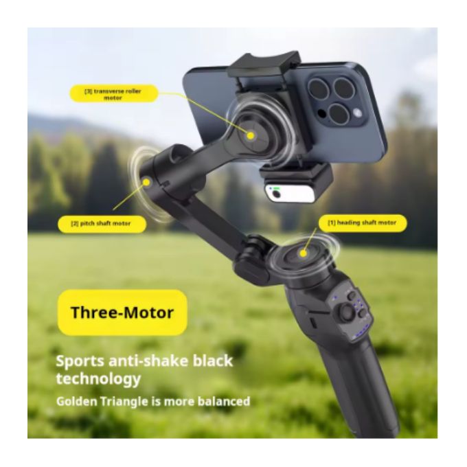 L9 Lite 3-Axis Smartphone Gimbal Stabilizer – Portable Anti-Shake Video Stabilizer with AI Face Tracking