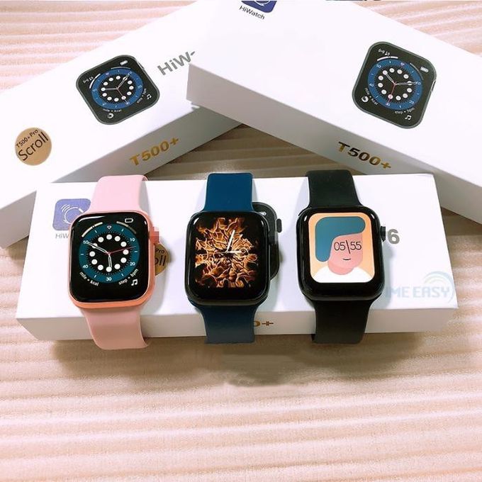 T500+ Hiwatch 6 Smart Watch – 1.75-Inch Full Touch Display Fitness Tracker (Apple Series 6 Design)