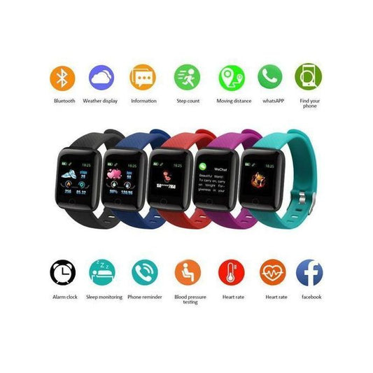 1.44-Inch LCD Smart Bracelet – Fitness Tracker Smart Watch with Heart Rate & Step Counter