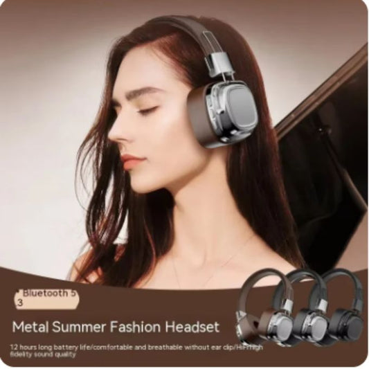 Retro Classic Over-Ear Bluetooth 5.3 Headphones – Studio Stereo Wireless Headset with Touch Control & Type-C Charging