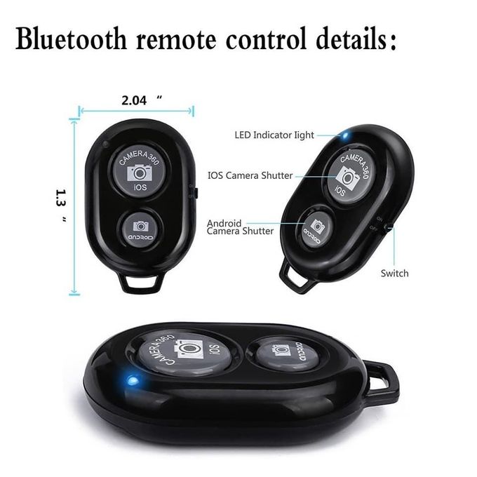 12-Inch LED Ring Light with 2 M Adjustable Tripod Stand & Bluetooth Remote
