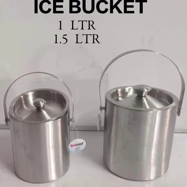 Stainless steel ice bucket