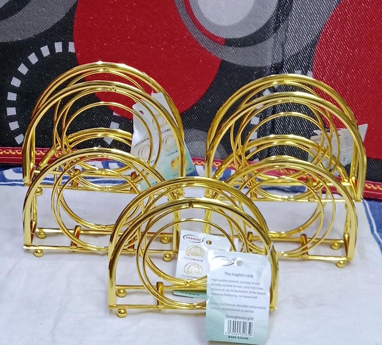 Gold Serviette Holder