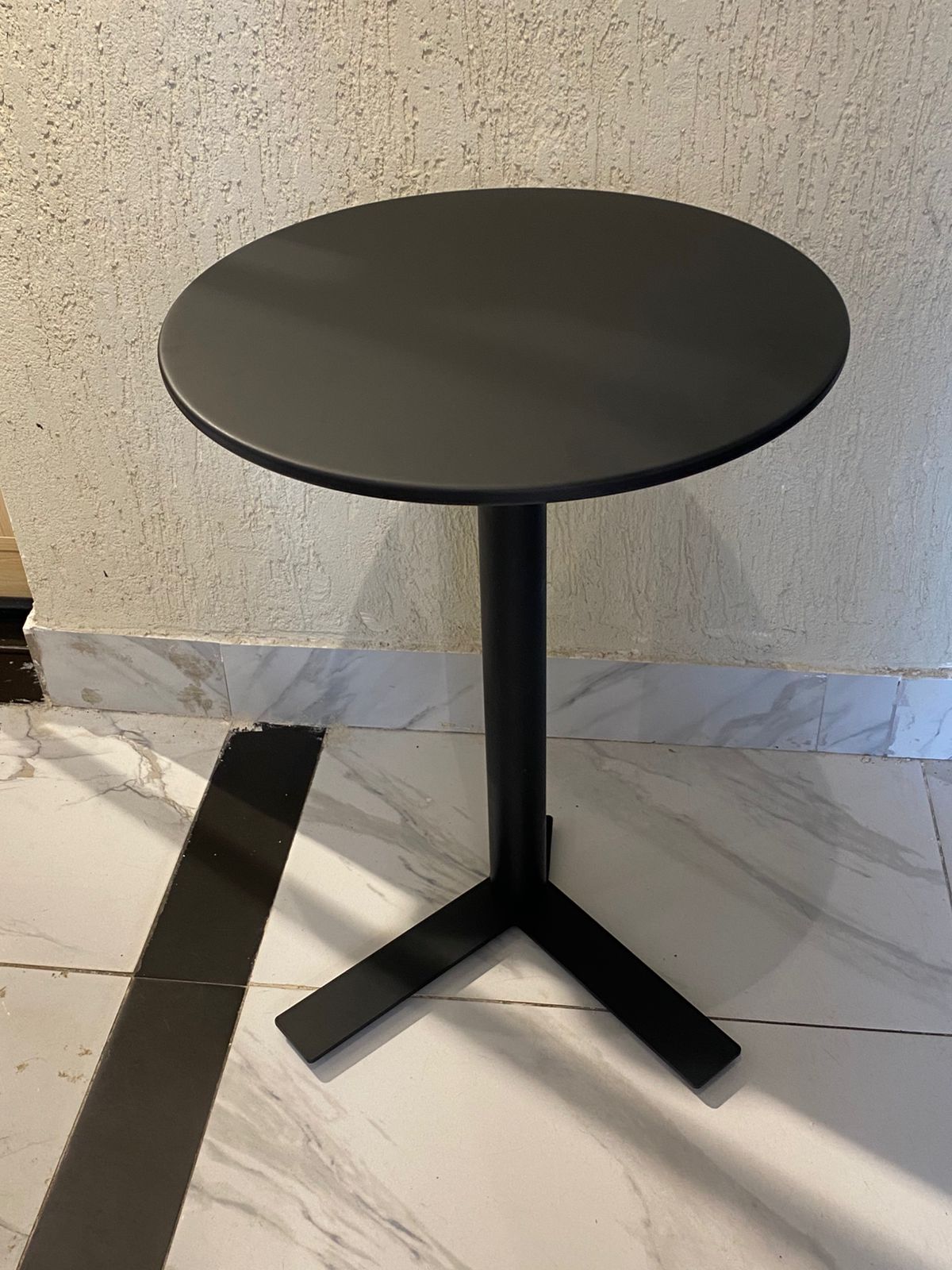 Modern Iron Frame Accent Side Table