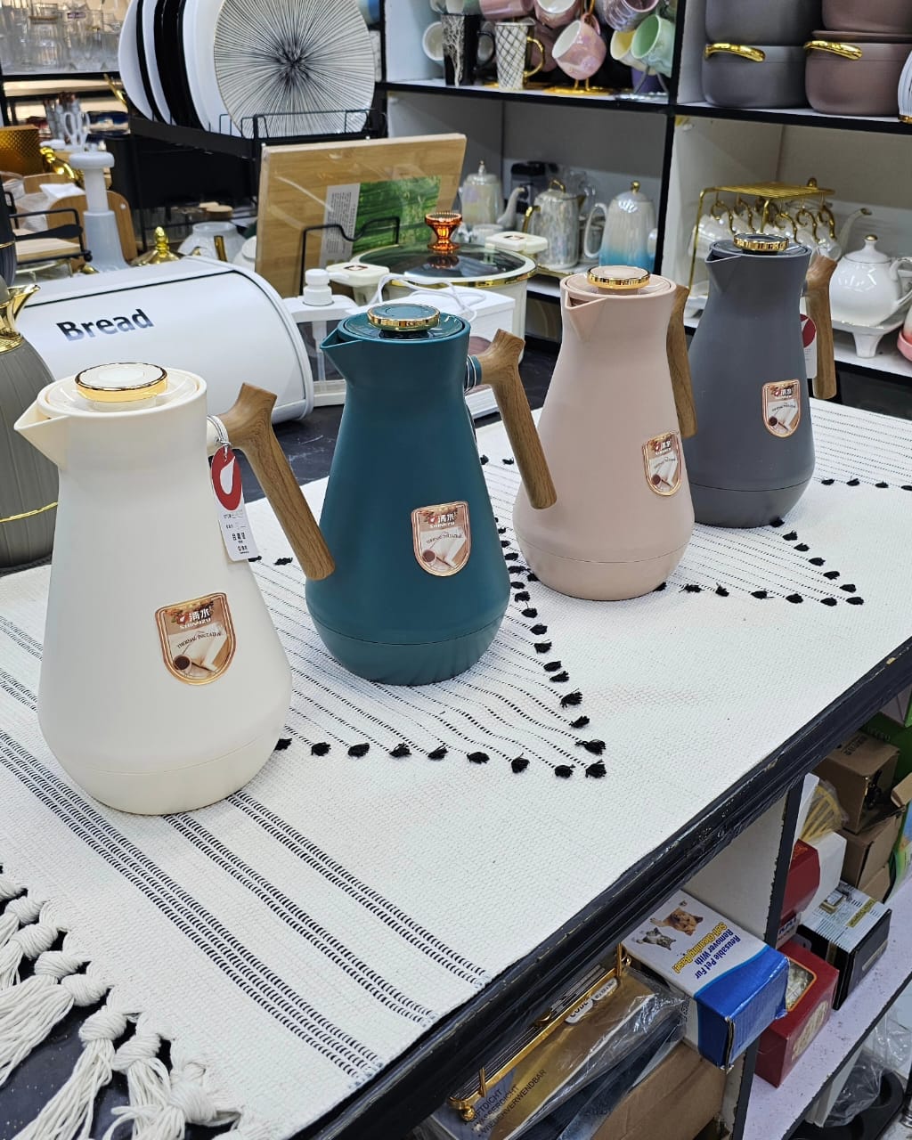 Wooden Handle Vacuum Flask