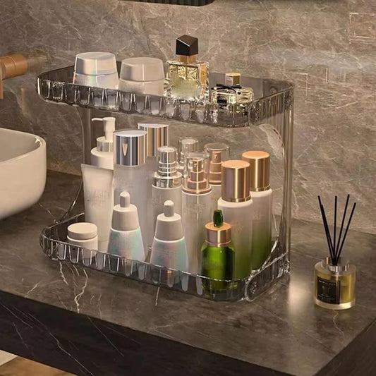 Double layer vanity stand/organizer