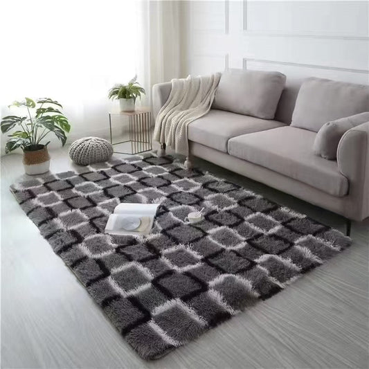 Fluffy Patterned Carpets 5 by 8