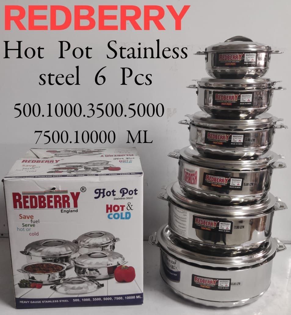 Redberry 6pcs Insulated Hotpot Set – Premium Food Warmers with Stainless Steel Interiors