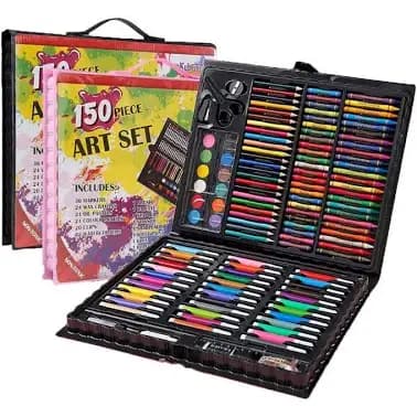 150 PCS Deluxe Art Set β Complete Drawing and Painting Kit for Kids & Artists