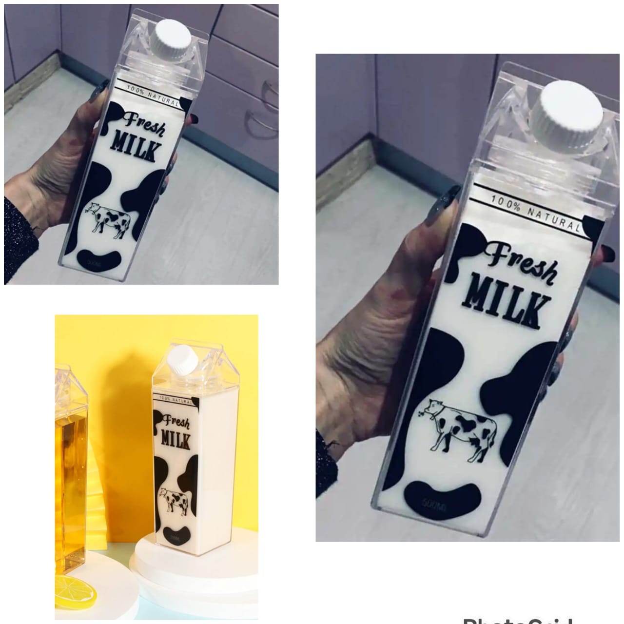 1L Acrylic Milk / Juice Bottle