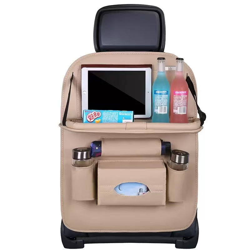 Multifunctional Car Back Seat Organizer with Dining Tray