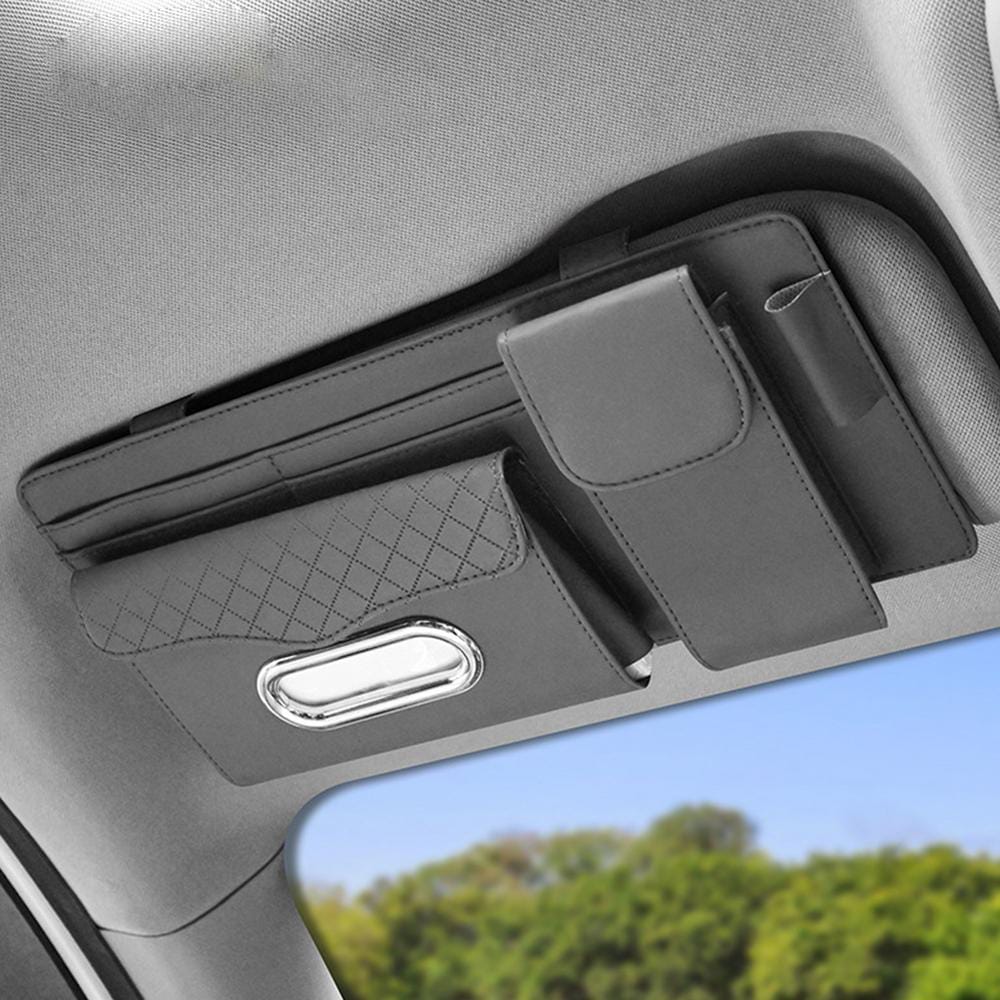 Car Sun Visor Organizer with Tissue Holder