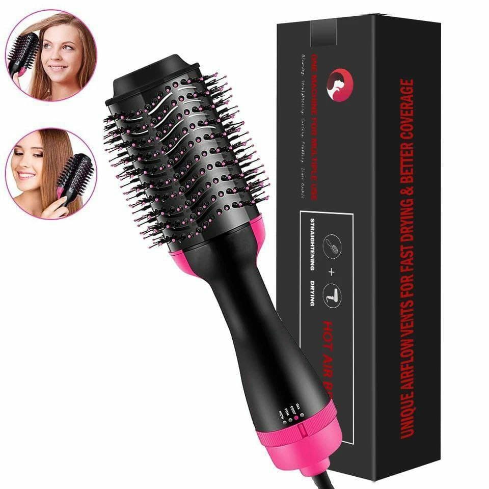 3-in-1 Electric Hair Straightener and Dryer Brush