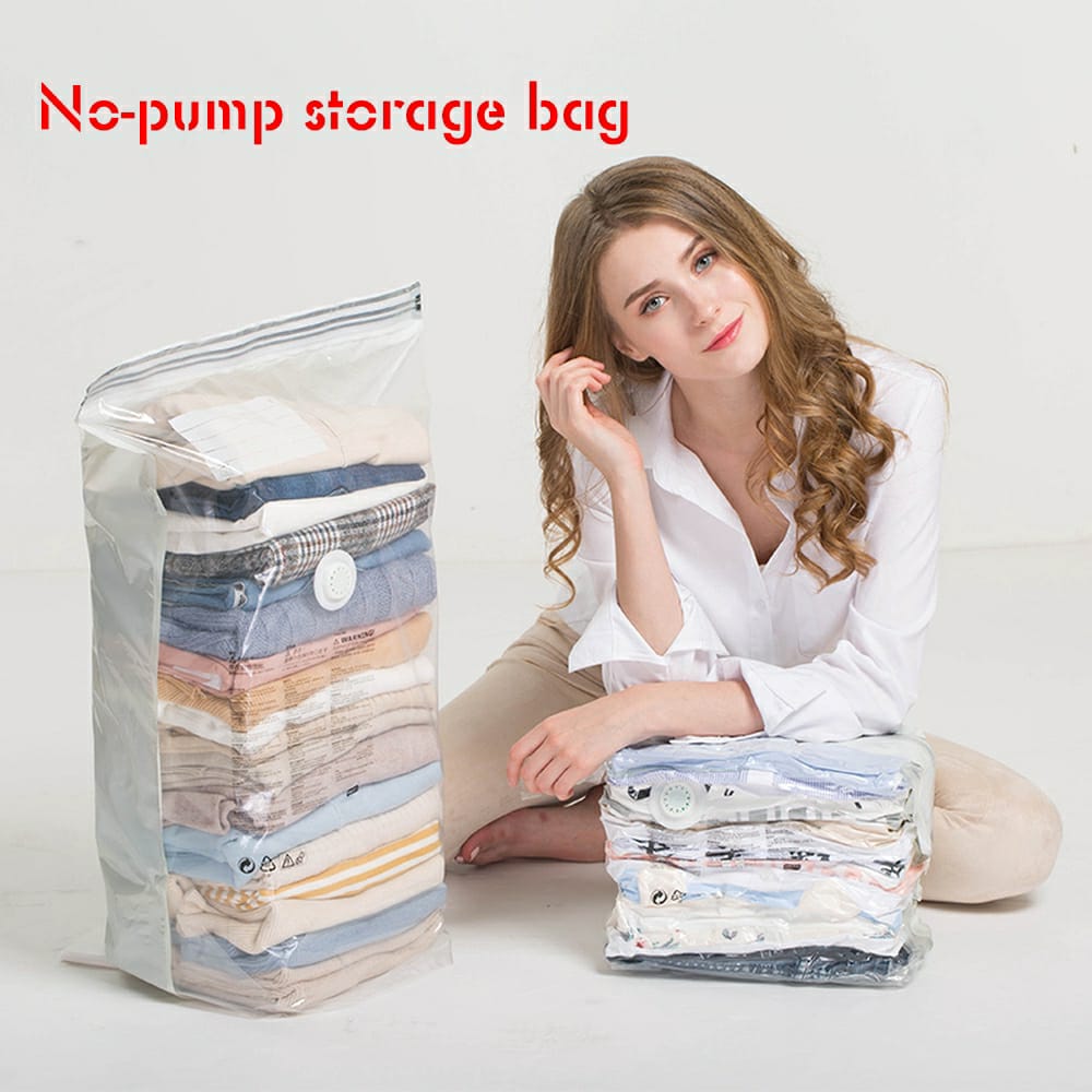 5pcs No-Pump Vacuum Storage Bags