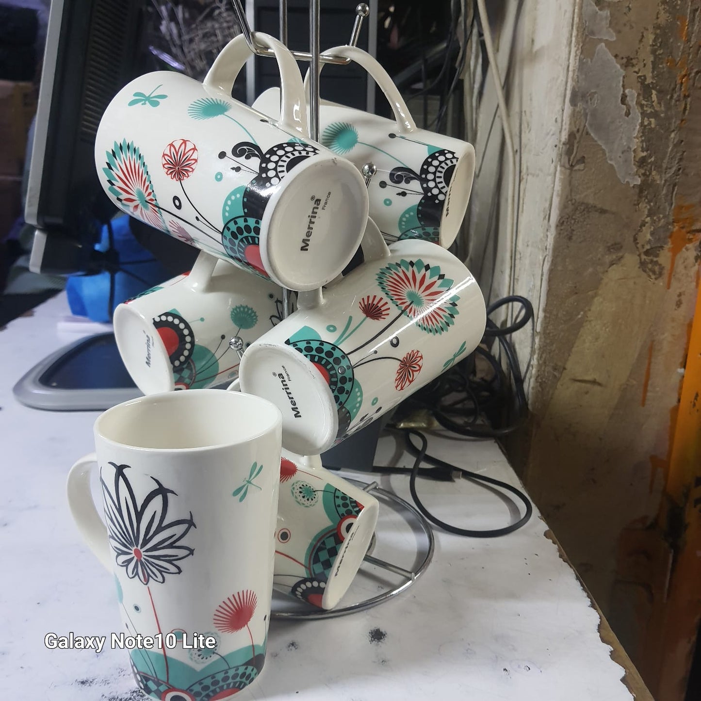 Flowered Mugs