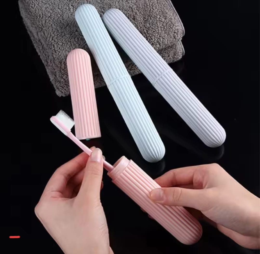2pc Singular Travel Toothbrush Box Holder