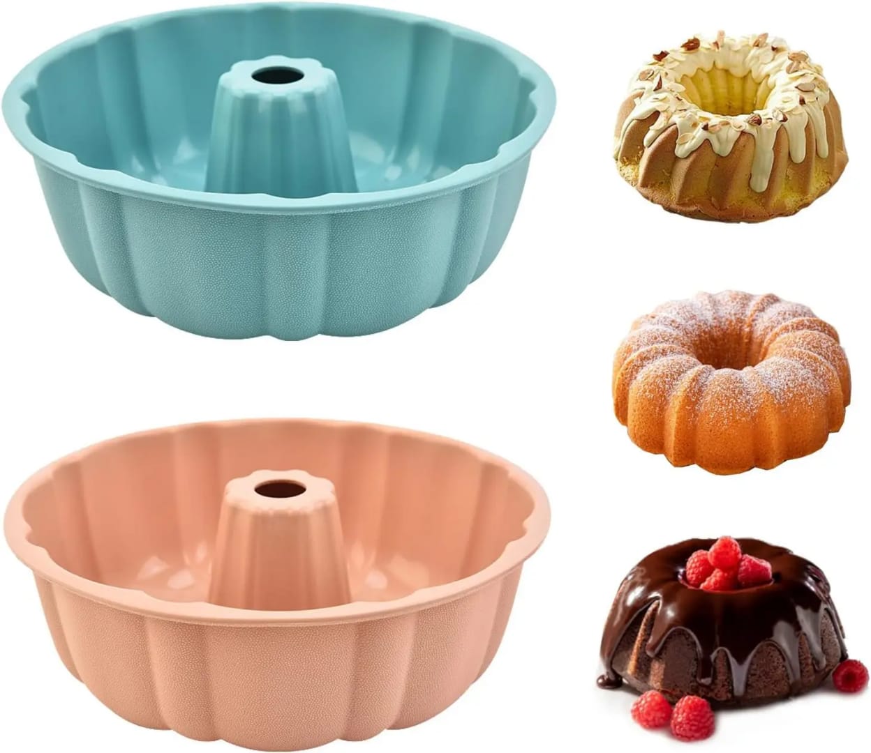 3D Donut-Shaped Silicone Baking Cake Tin