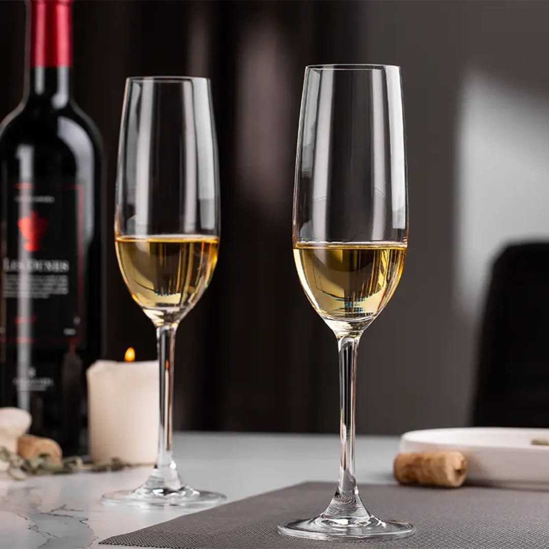 Long Champagne Glass Set