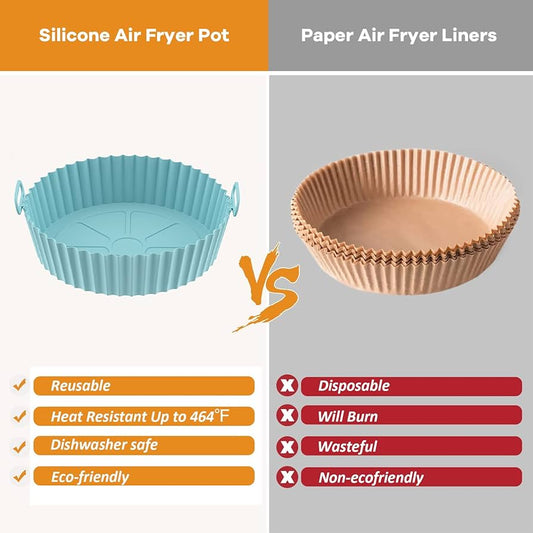 Food-Grade Silicone Air Fryer Liner / Baking Tin