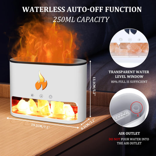 10W Salt Stone Fireplace Aroma Diffuser & Humidifier