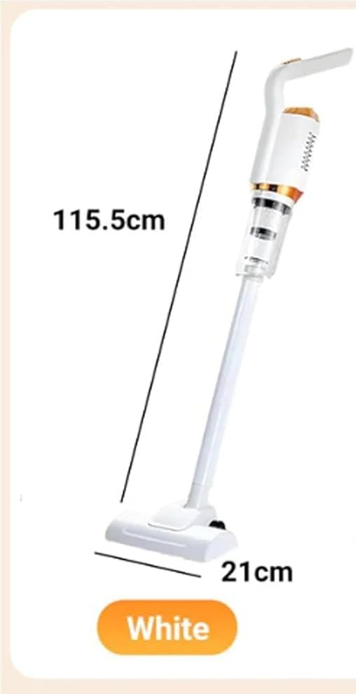 Wireless Rechargeable Vacuum Cleaner – 105cm Extendable, 4 Brush Heads, 7500Pa Suction