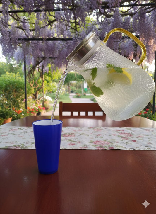 Serenity Infusion Glass Pitcher Set – 7 Pieces