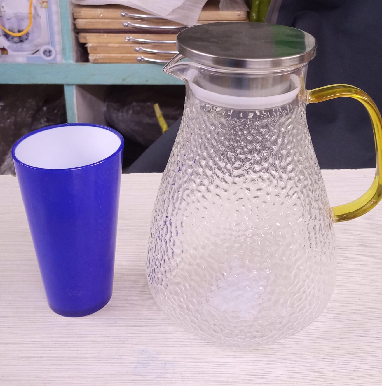 Serenity Infusion Glass Pitcher Set – 7 Pieces