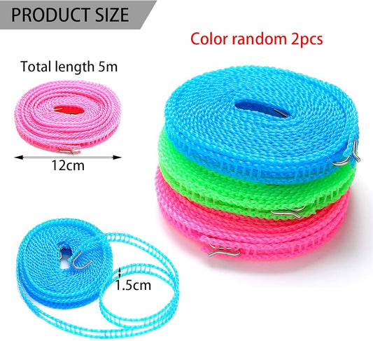 5 meters portable windproof non slip cloth line