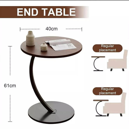 Round side table (size diameter 30cm base 40cm top height 60cm )