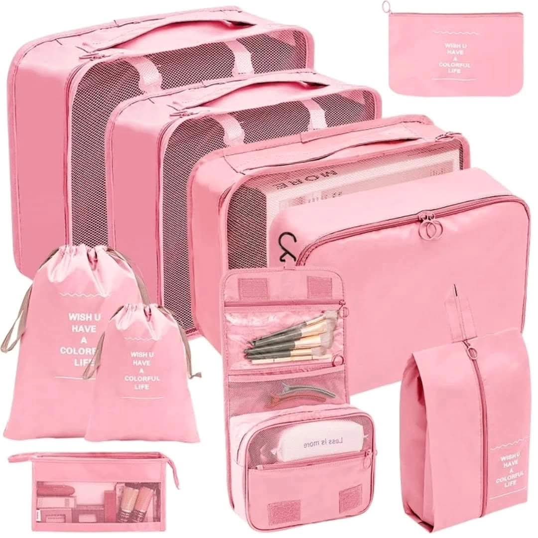 10-Piece Luggage Travel Organizer Set
