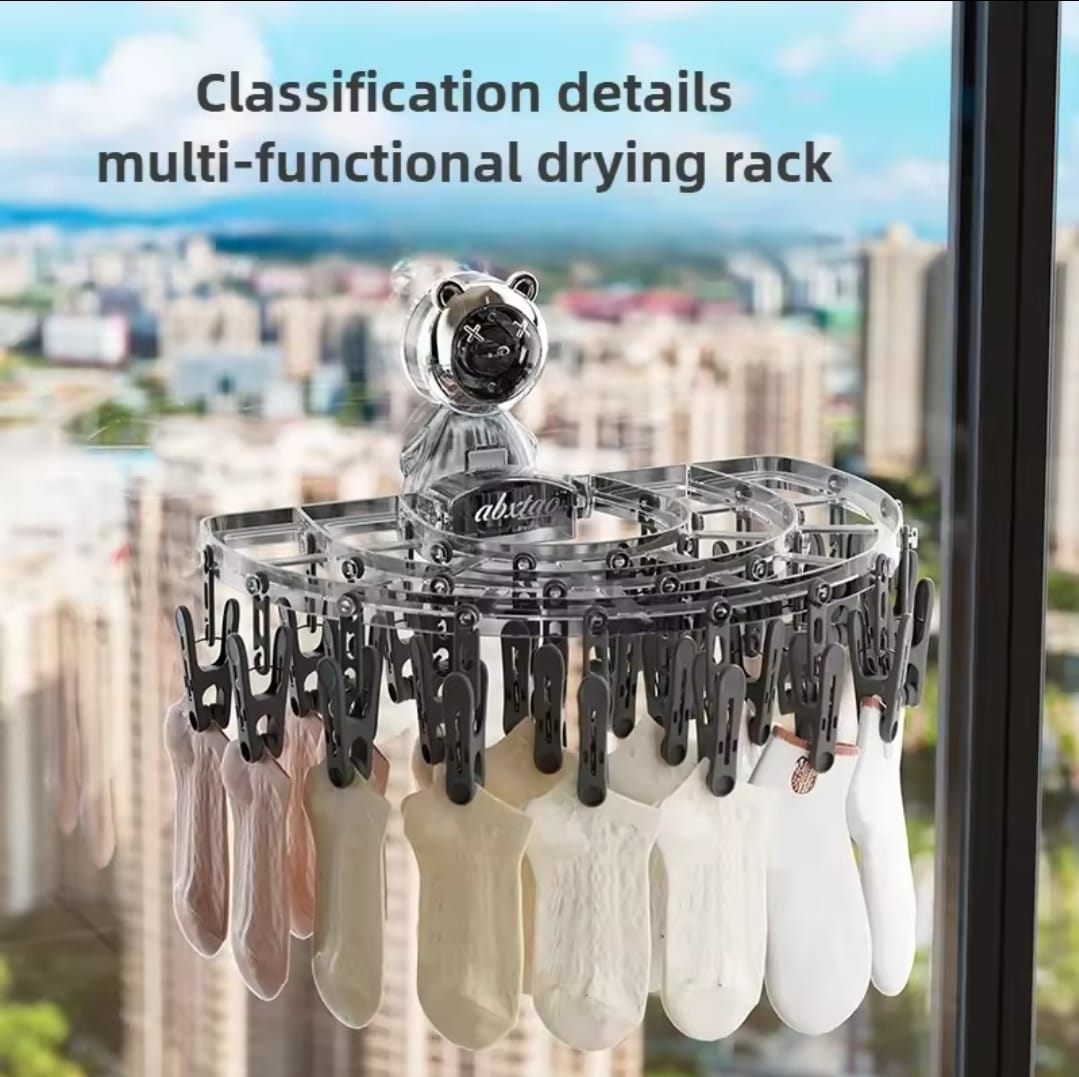 Wall-Mounted Clothes & Socks Rack