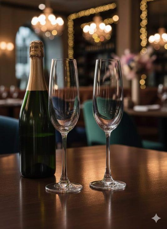 Premium Champagne Glass Set – 6 Pieces