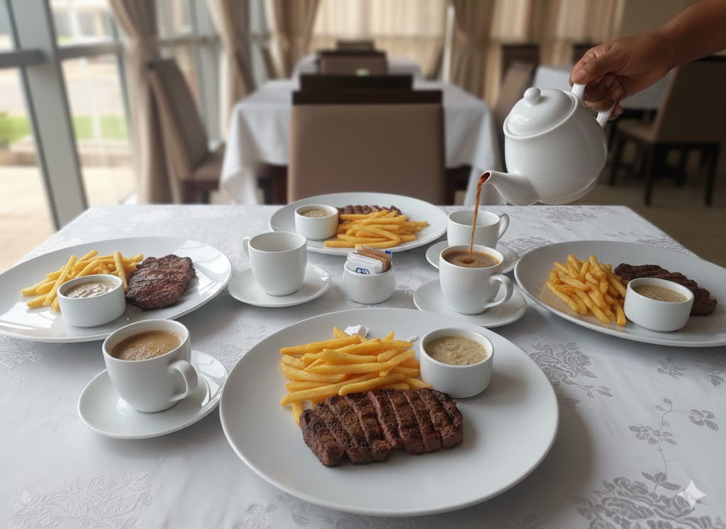 26-Piece Vantage White Ceramic Dinner Set
