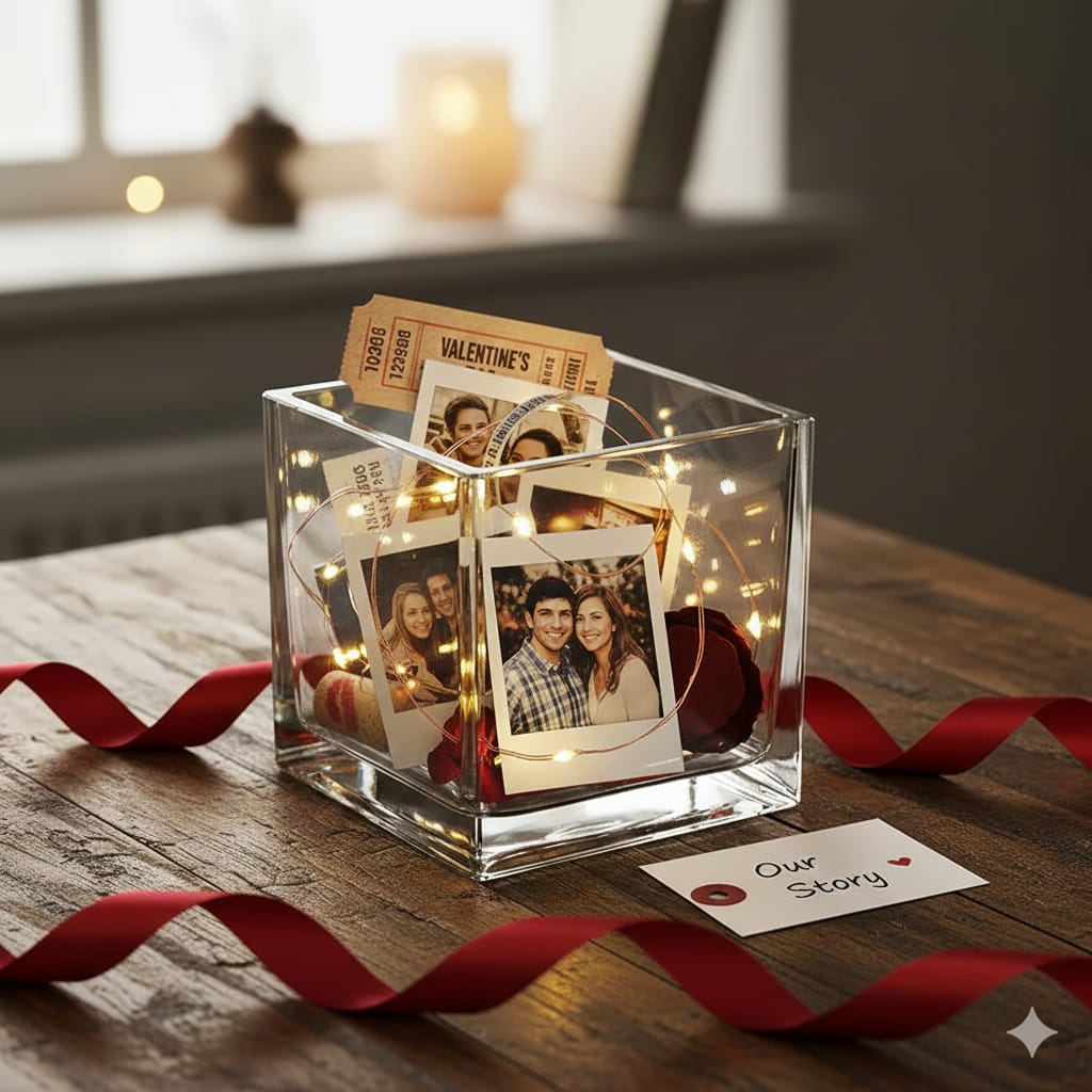 Glass Cube Vase – Clear