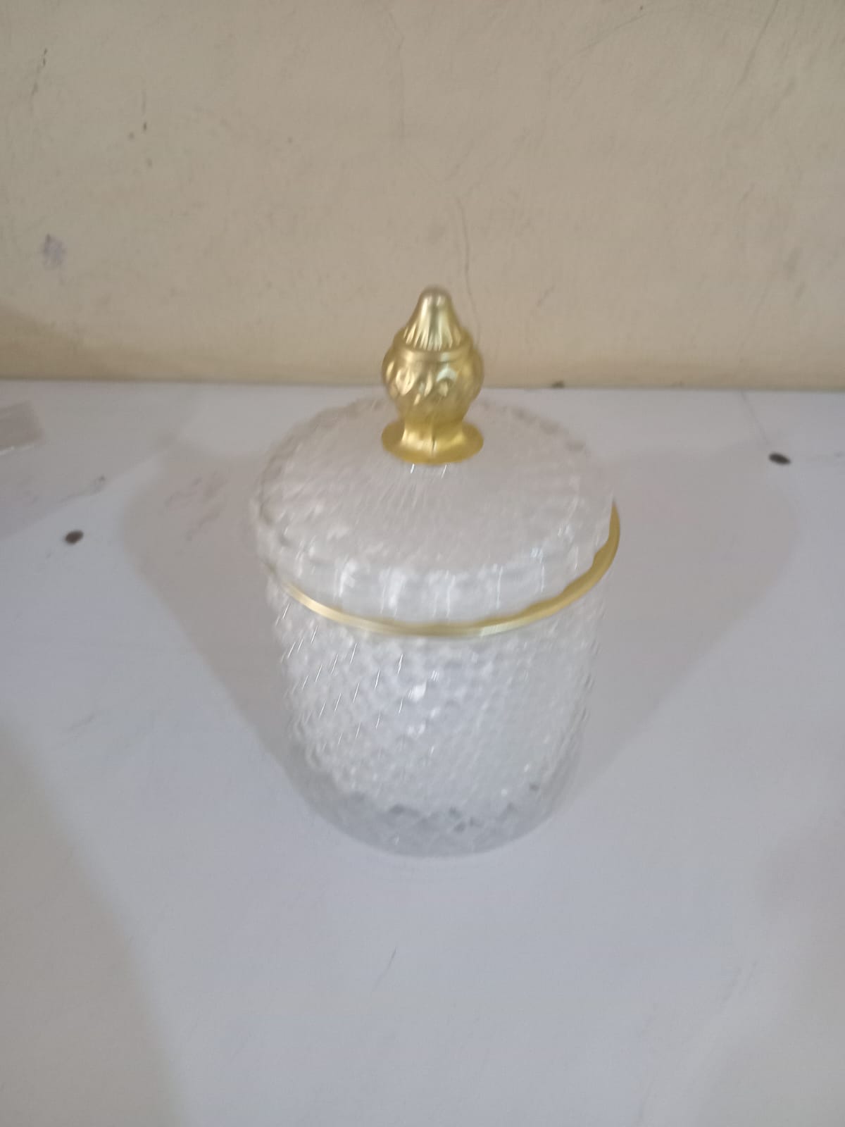 Crystal Glass Sugar Jar