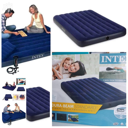 INTEX Inflatable Mattress with Built-in Pump