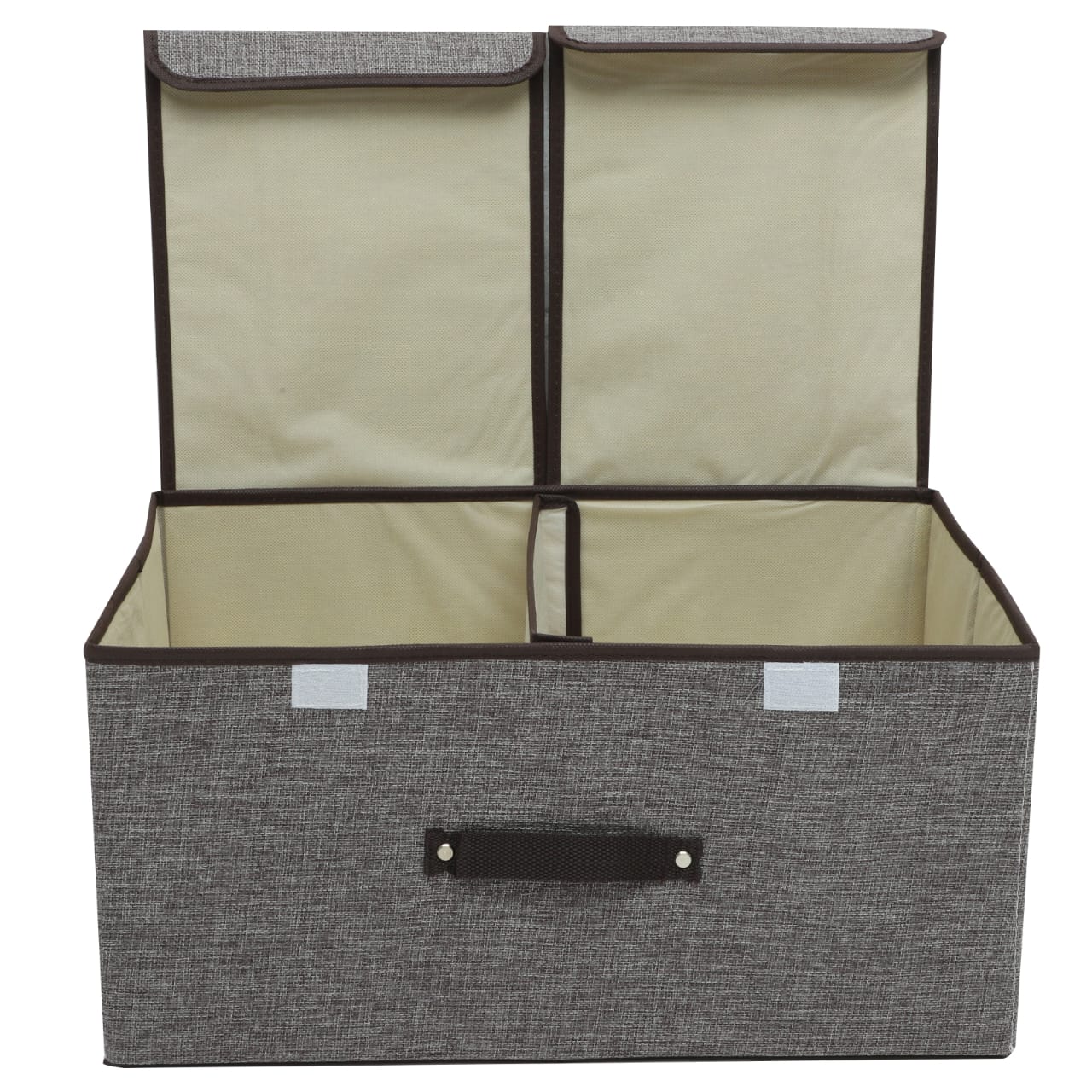 Foldable Cotton Linen Closet Storage Box with Double Cover