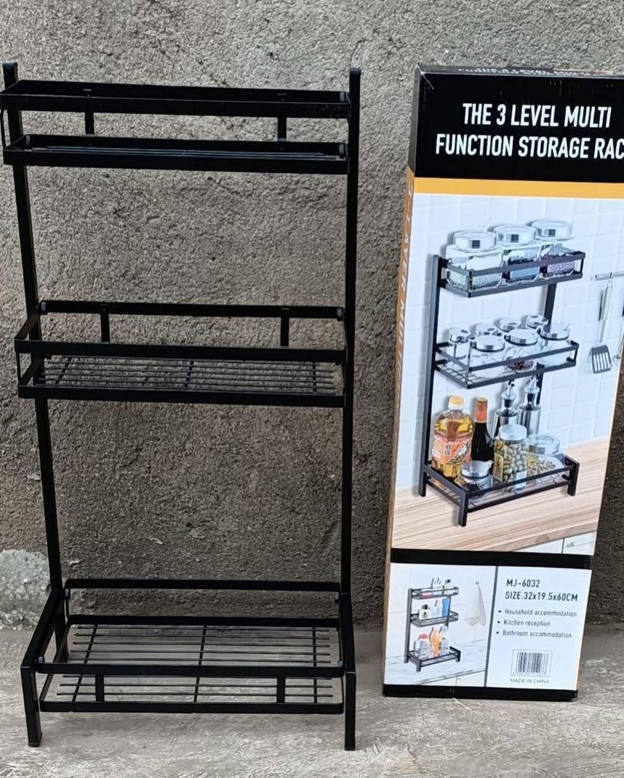 3-Tier Multi-Function Spices Storage Rack