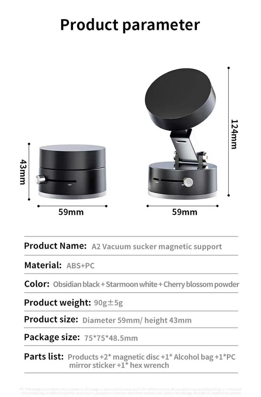 Foldable Magnetic Car/Home Phone Holder with Suction Cup