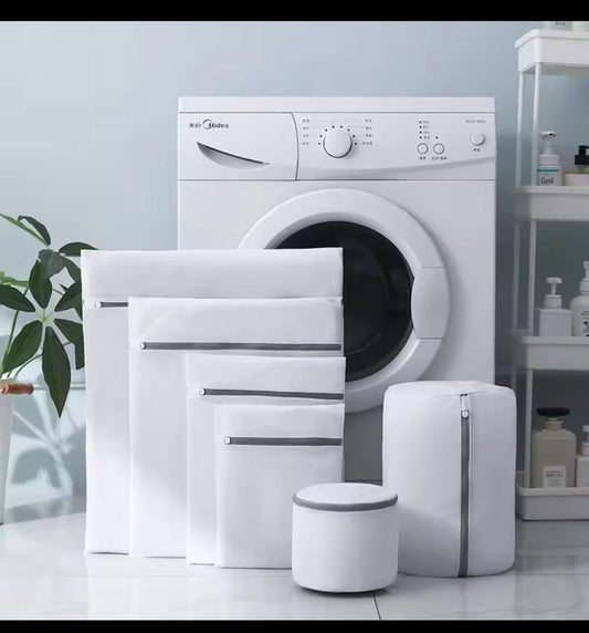 6-Piece Zipper Mesh Laundry Bag Set