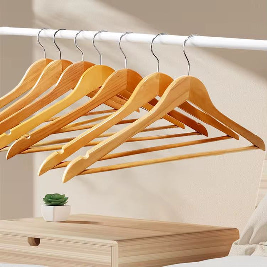 10-Piece Wooden Clothes Hanger Set