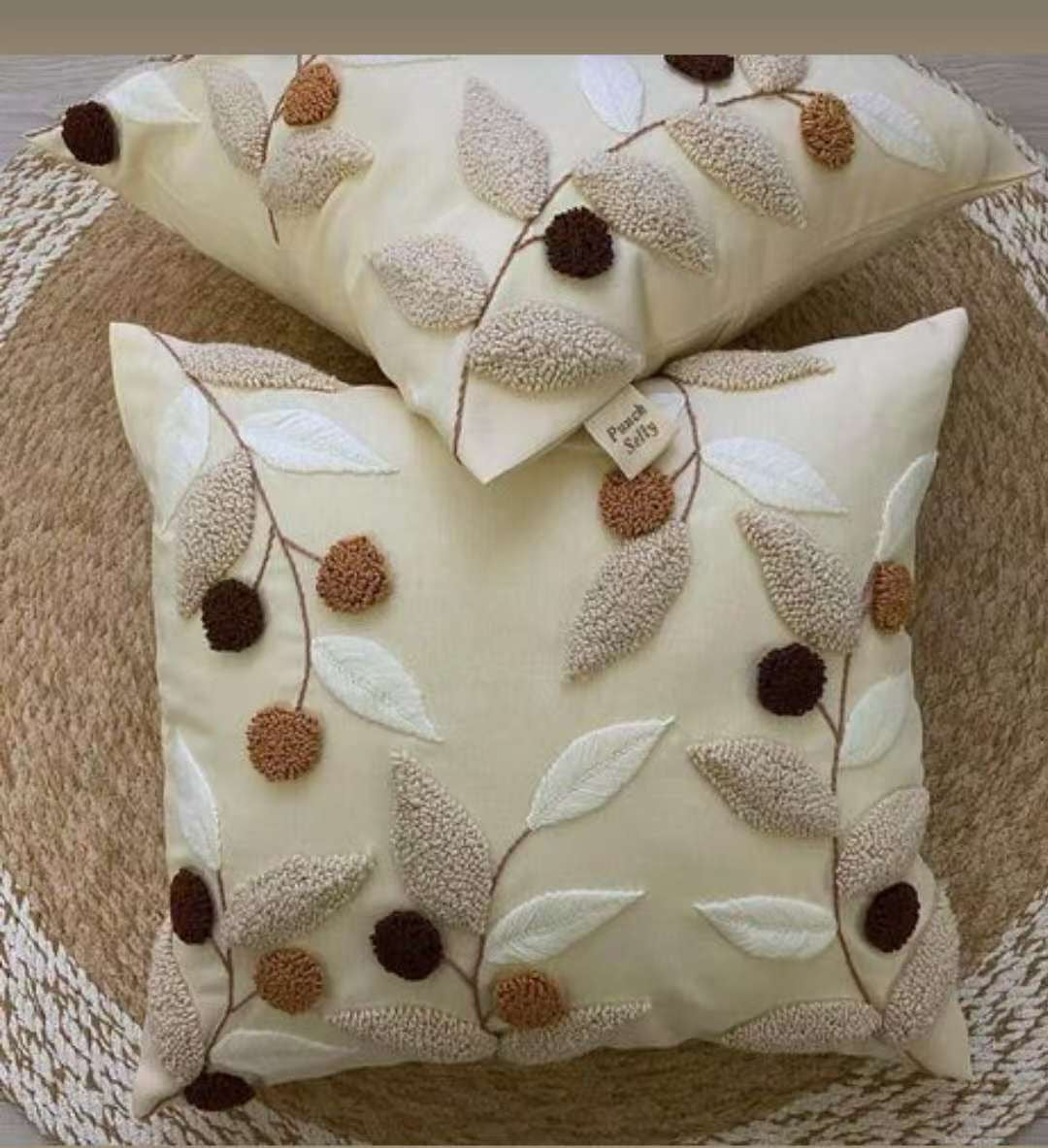 Woven Decorative Cushion Covers 45 x 45 cm Boho Pillow Cover