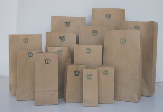 Brown Packaging Khaki Paper Bags – 100 pcs