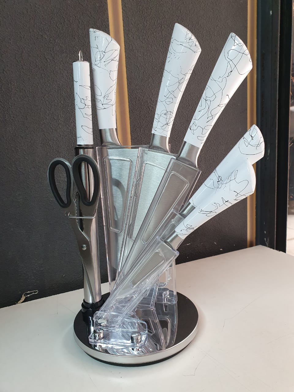 7-Piece Knife Set with Kitchen Knife Holder