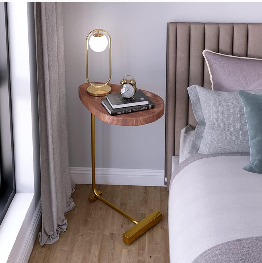 Simple C-Shaped Side Table – Multipurpose Use