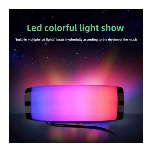 T&G TG157 Outdoor Wireless Bluetooth Speaker – Double Speakers with Flashing LED Lights & Card Slot